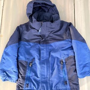 L.L. Bean Kids Two-Tone Blue Puffer Jacket